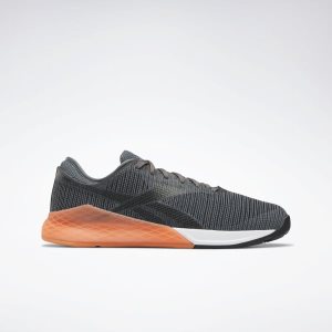 Reebok Nano 9.0 Trainingsschuhe Herren - Schwarz/Grau/Orange - DE 670-DJY